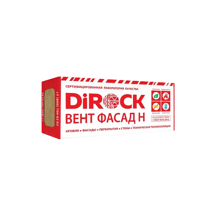 Утеплитель Дирок Вент Фасад Н 40 50х600х1000