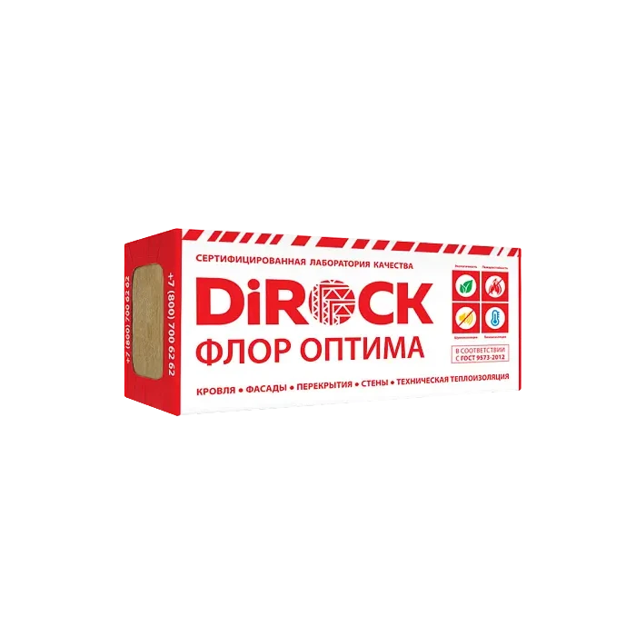 Утеплитель Дирок Флор Оптима 110 50х600х1000