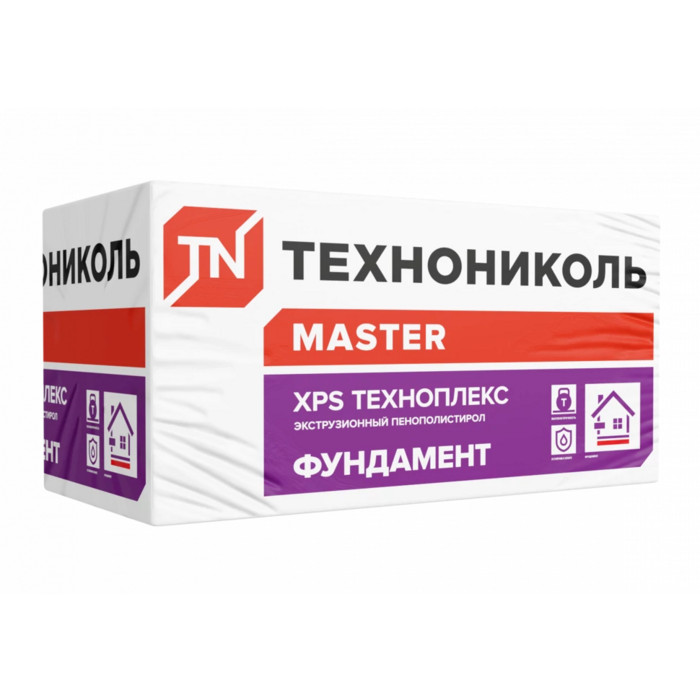 Экструзионный пенополистирол XPS ТЕХНОПЛЕКС ФУНДАМЕНТ 50х580х1180