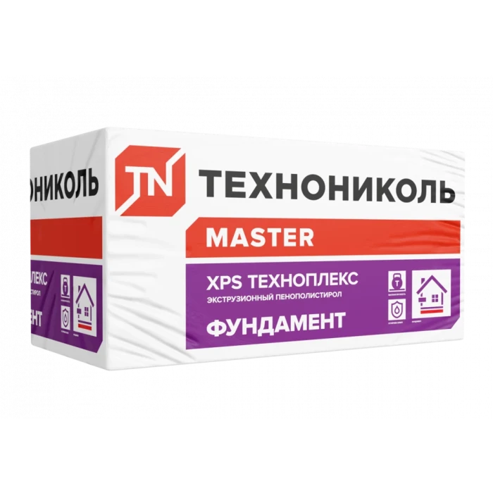 Экструзионный пенополистирол XPS ТЕХНОПЛЕКС ФУНДАМЕНТ 50х580х1180