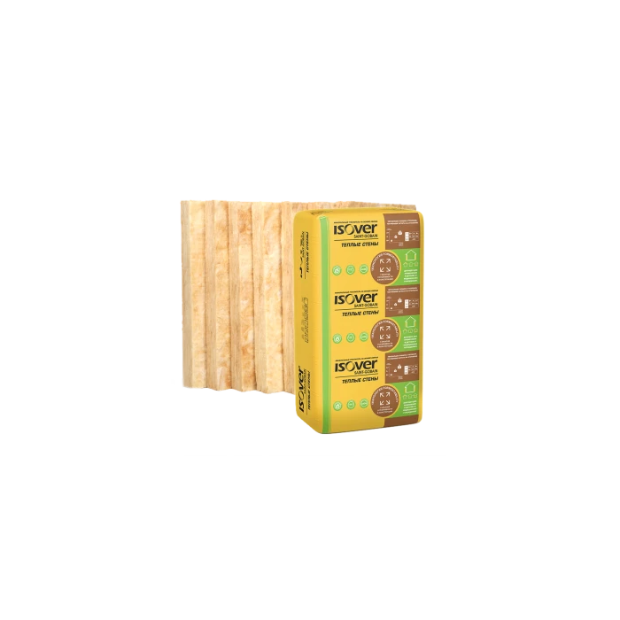 Утеплитель Isover Изовер Тёплые Стены 100х610х1170