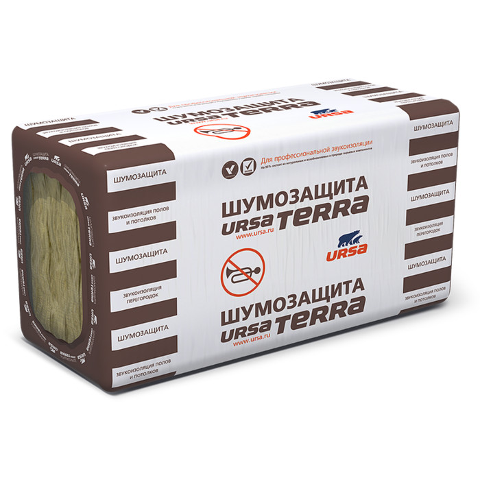 Утеплитель Ursa Terra шумозащита 50х610х1250