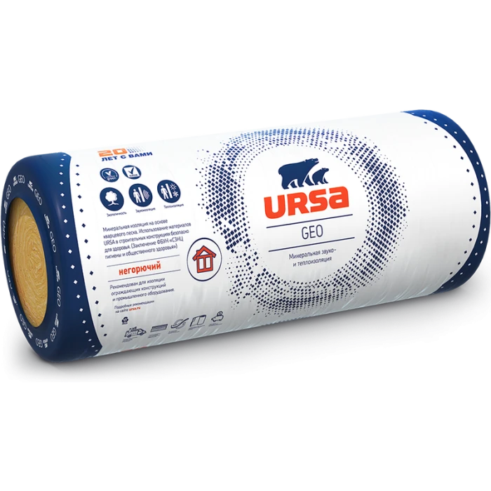 Утеплитель Ursa Geo М-15 50х1220х8000