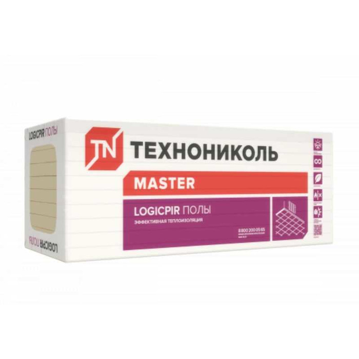 Утеплитель Технониколь LOGICPIR Полы Г4 30x600x1200